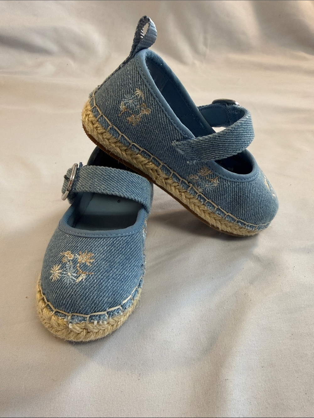 GAP-  Light Blue Denim Mary Jane Espadrilles